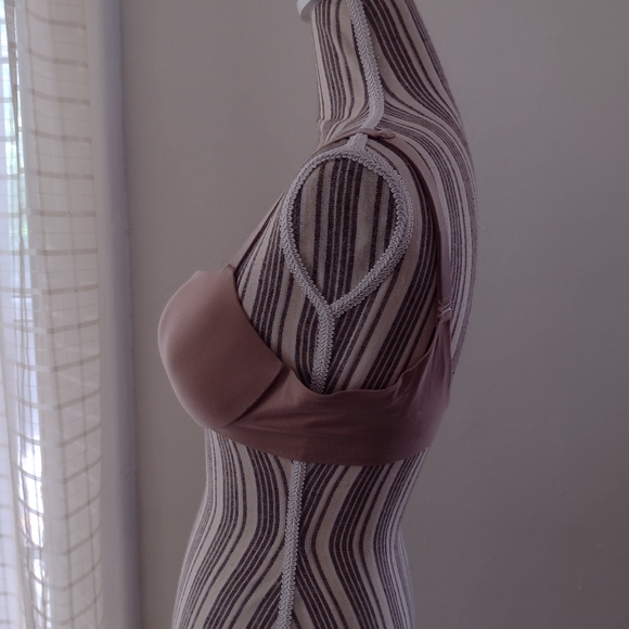 Victoria's Secret Tan Lined Demi Double Convertible Underwire Bra Size 34C - Picture 4 of 13